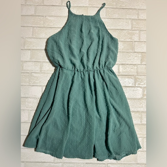 Blue Rain Teal Textured Dress - Picture 2 of 6